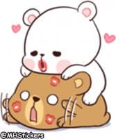 «@MHStickers Bears In Love» sticker set