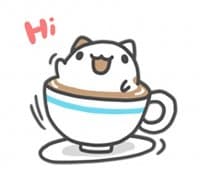 «Foam Cat & Capoo» sticker set