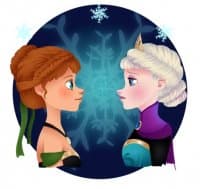 «Frozen» sticker set