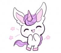 «For My Unicorn ♡ @Moon_tiffany» sticker set