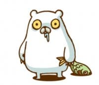 «Hungry Bear by KOSUKE» sticker set