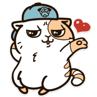 «Котик Печенька от waf-waf» sticker set