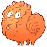 «Curly the Spitz» sticker set