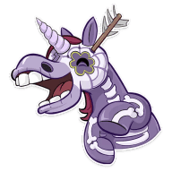 «Undead Unicorn» sticker set