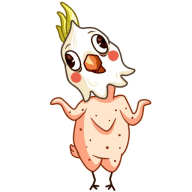 «Cockatoo» sticker set