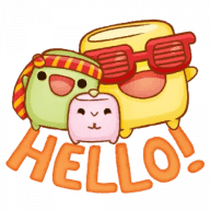 «The Party Marshmallows» sticker set