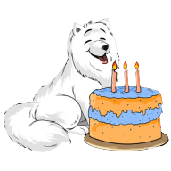 «Ice dog» sticker set
