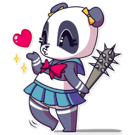 «Panda Chan» sticker set