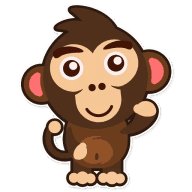 «Весёлая Обезьянка» sticker set