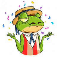 «Mr. Ribbit» sticker set