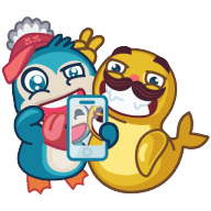 «Lou and Theodore» sticker set