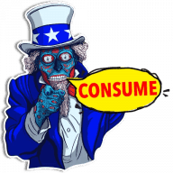 «CONSUME» sticker set