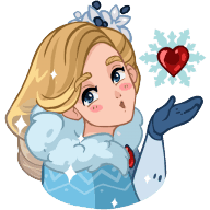 «Snegurochka» sticker set