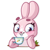 «Bunny Rosy» sticker set