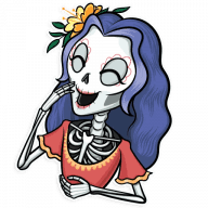 «Catrina Calavera» sticker set