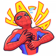 «Spidermeme» sticker set